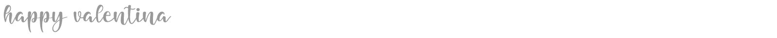 Happy Valentina font preview